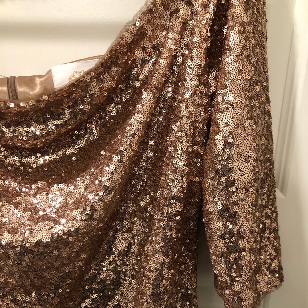 Rose Gold Plus-size Dress